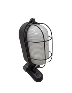 Goccia 4010ne Schildkrötenlampe mit schwarzem Käfig mit verstellbarem Arm 1x60w e27